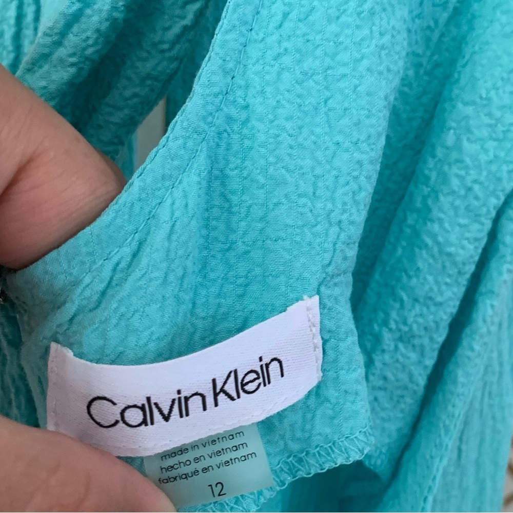Calvin Klein Teal Halter Maxi Dress - Picture 6 of 10